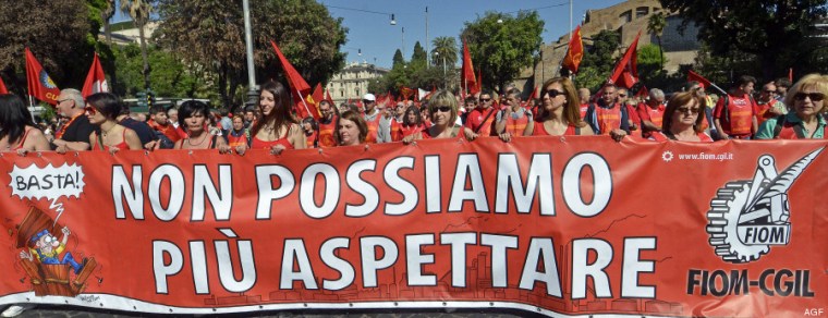 18/05/2013 Roma. Manifestazione nazionale della FIOM